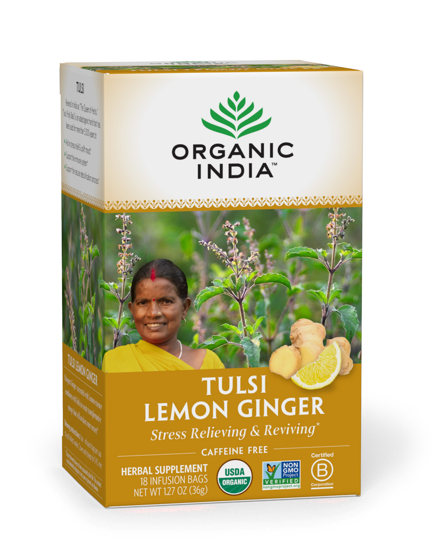 Tulsi Lemon Ginger Tea 18ct